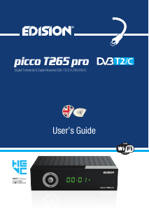 Manual Edision picco T265 pro Digital Receiver