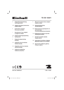 Manuale Einhell TC-OS 1520/1 Levigatrice orbitale