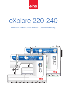 Manual Elna eXplore 240 Sewing Machine