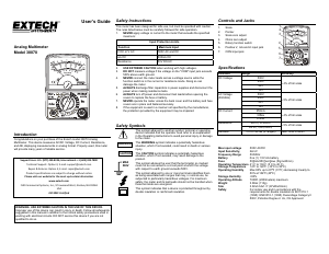 Manual Extech 38070 Multimeter