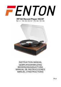 Manual Fenton RP162 Turntable