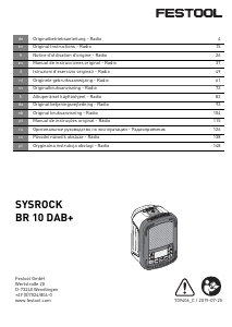 Handleiding Festool SYSROCK BR 10 DAB+ Radio