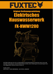 Bedienungsanleitung Fuxtec FX-HWW1200 Wasserpumpe