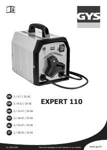 Mode d’emploi GYS EXPERT 110 Soudeuse