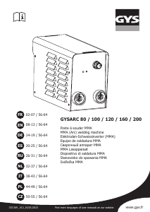 Mode d’emploi GYS GYSARC 80 Soudeuse