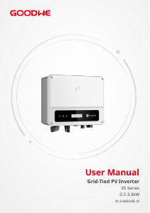 Manual GoodWe GW2500-XS Grid-tie Inverter