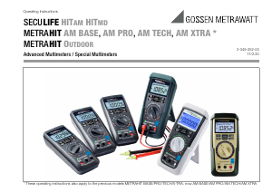 Manual Gossen Metrawatt METRAHIT AM TECH Multimeter