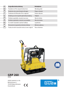 Handleiding Güde GRP 260 Trilstamper