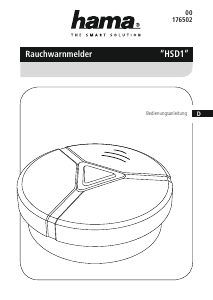 Bedienungsanleitung Hama HSD1 Rauchmelder