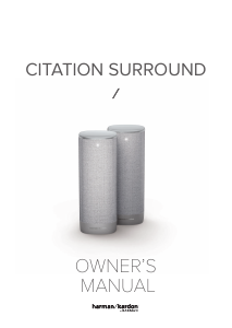 Handleiding Harman Kardon Citation Surround Luidspreker