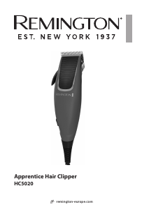 Kullanım kılavuzu Remington HC5020 Apprentice Saç kesme makinesi