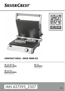Manual SilverCrest IAN 437395 Contact Grill