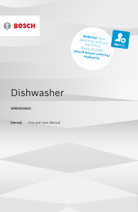 Manual Bosch SPE53C55UC Dishwasher