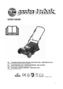 Mode d’emploi ELEM Garden Technic SCEE12002B Scarificateur