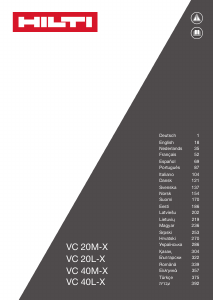 Handleiding Hilti VC 20L-X Stofzuiger
