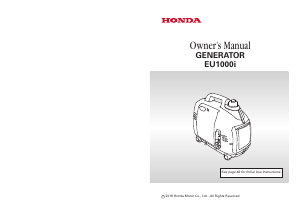 Manual Honda EU1000i Generator