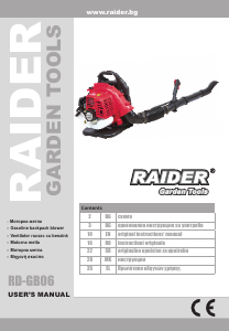 Manual Raider RD-GB06 Leaf Blower