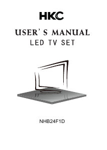 Manual HKC NHB24F1D LED Television