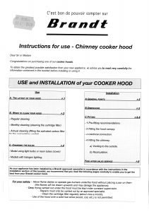 Manual Brandt AFLB6B1U Cooker Hood