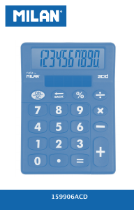 Manual Milan 159906ACD Calculator