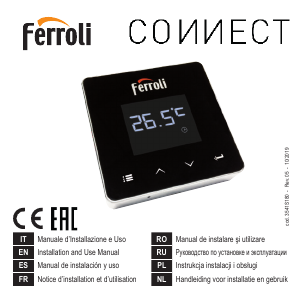 Manuale Ferroli Connect Termostato