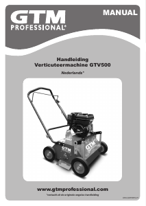 Handleiding GTM GTV500 Verticuteermachine