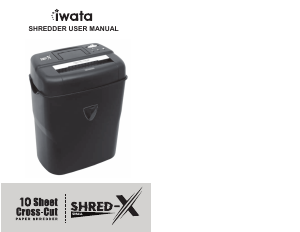 Handleiding Iwata SHRED-X SMALL Papiervernietiger