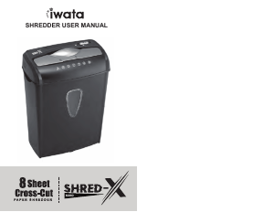 Handleiding Iwata SHRED-X SOHO Papiervernietiger