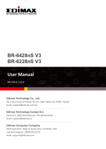 Manual Edimax BR-6428nS V3 Router