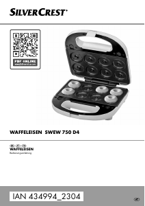 Bedienungsanleitung SilverCrest IAN 434994 Waffeleisen