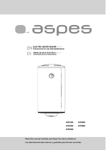 Manual de uso Aspes ATE080 Calentador de agua