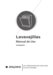 Manual de uso Aspes AJ94500EDX Lavavajillas