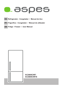 Manual de uso Aspes AC2600CNFIX Frigorífico combinado