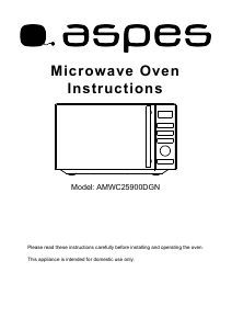 Handleiding Aspes AMWC25900DGN Magnetron