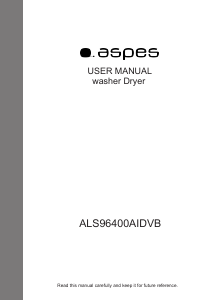 Manual Aspes ALS96400AIDVB Washer-Dryer