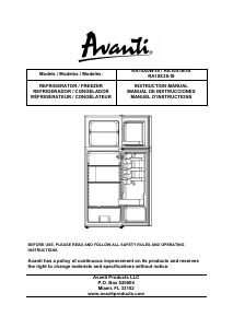 Manual de uso Avanti RA10X1B-IS Frigorífico combinado
