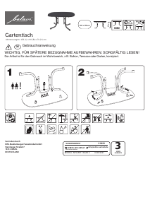 Bedienungsanleitung Belavi MFG BKT 132x90 S Gartentisch