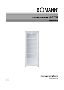 Manual Bomann KSG 7289 Refrigerator