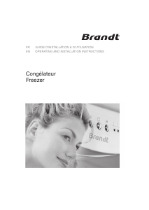 Mode d’emploi Brandt BFU260LNW Congélateur