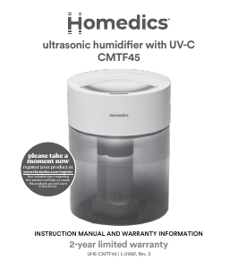 Manual Homedics UHE-CMTF45 Humidifier