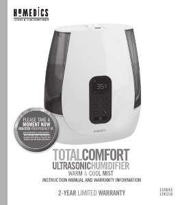 Manual Homedics 1320355 Humidifier