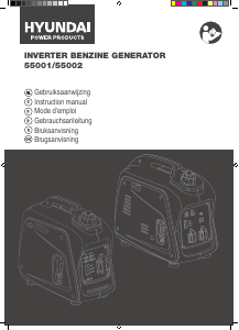 Bruksanvisning Hyundai 55002 Generator