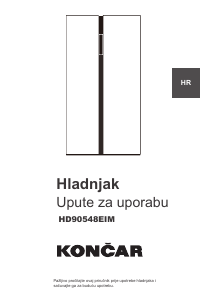 Handleiding Končar HD90548EIM Koel-vries combinatie
