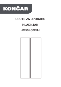 Handleiding Končar HD90460EIM Koel-vries combinatie