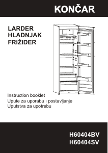 Priručnik Končar H60404BV Hladnjak