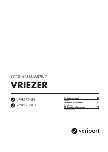 Manual Veripart VPVR170NFE Freezer
