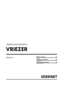 Manual Veripart VPVR701 Freezer