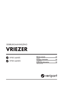 Bedienungsanleitung Veripart VPVR144NFE Gefrierschrank