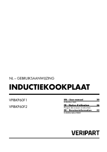 Handleiding Veripart VPIBKP60F2 Kookplaat