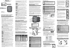 Handleiding Walgreens WMTBPA-240BT Bloeddrukmeter
